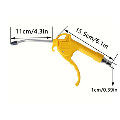 Air Blow Gun, High Flow Air Blower Gun for Compressor with Angled Bent Nozzle, Three Colors to Choose from, Short Style - Sho