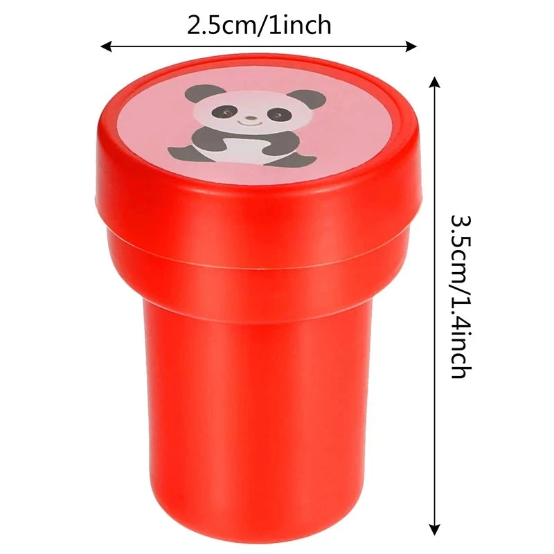 10pcs Assorted Stamps for Self-ink Stamps Toy Stamps Smiley Face Seal Scrapbooking DIY Painting Photo Album Decoration