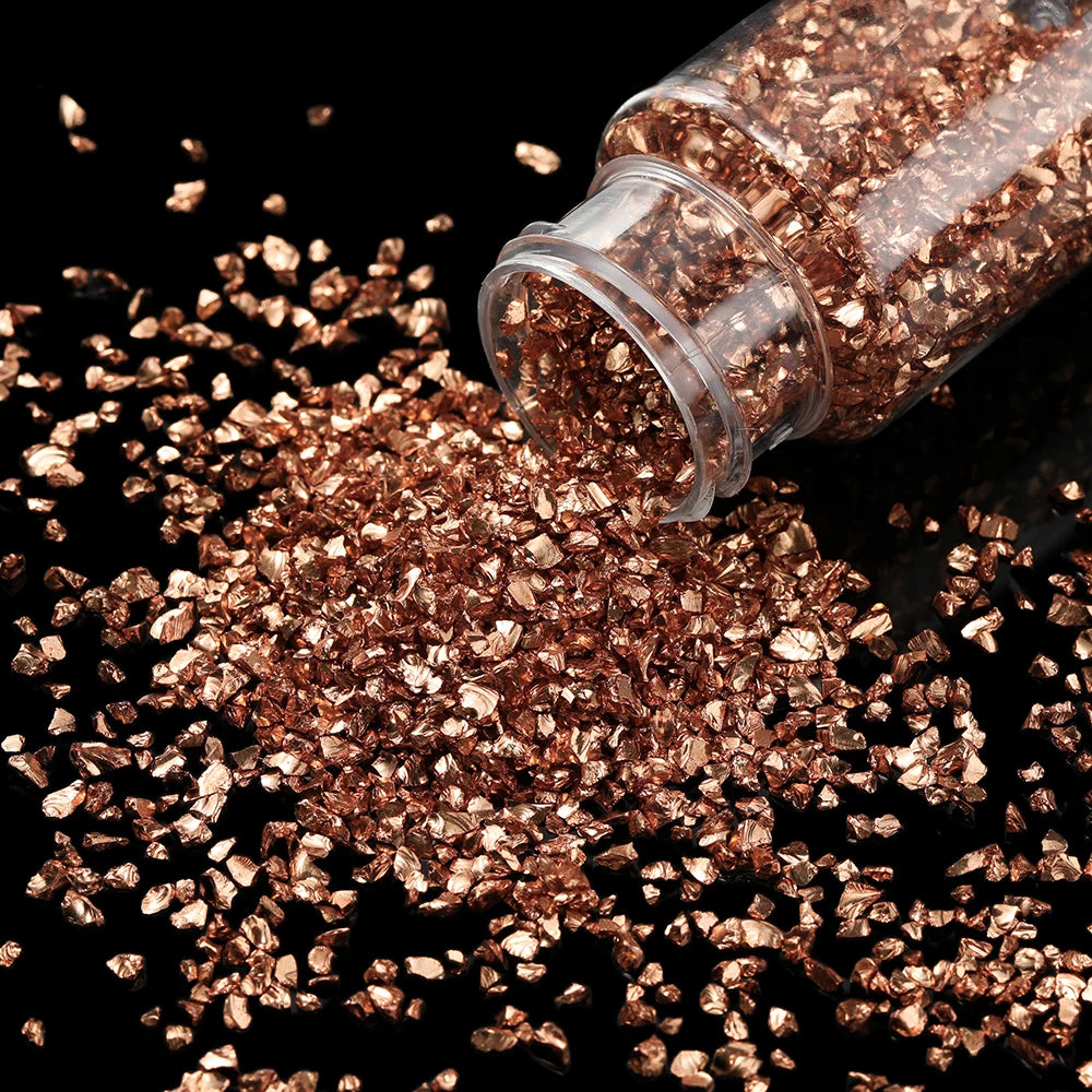 30g/Bottle Glass Crushed Stones Resin Fillings for DIY Epoxy Resin Mold Irregular Crystal Nail Art Decoration Jewelry Making 