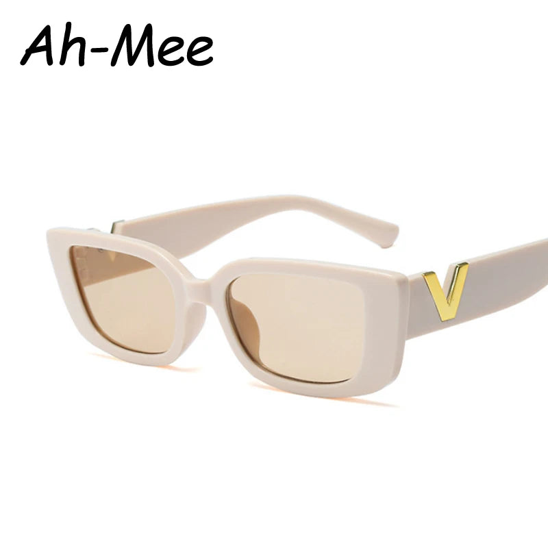 Fashion Rectangle Sunglasses Women Vintage Small Frame Sun Glasses Ladies Classic Black Square Eyeglasses Oculos