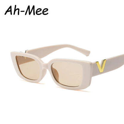 Fashion Rectangle Sunglasses Women Vintage Small Frame Sun Glasses Ladies Classic Black Square Eyeglasses Oculos