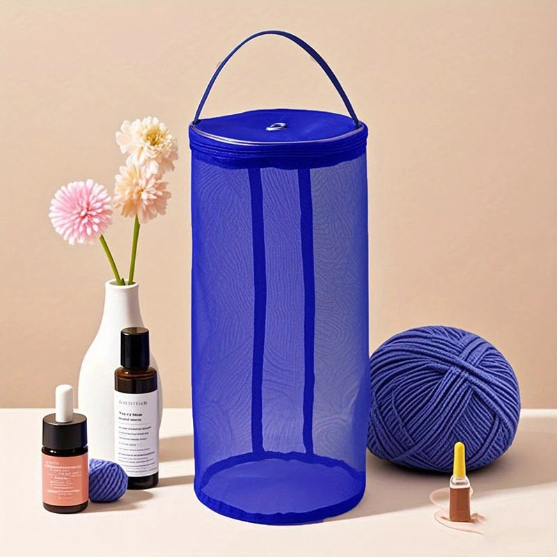 1 PC，Portable Yarn Storage Bag Hollow Mesh Knitting Wool Yarn Bags Crochet Yarn Handbag Organizer Weave Tools Sewing Accessor