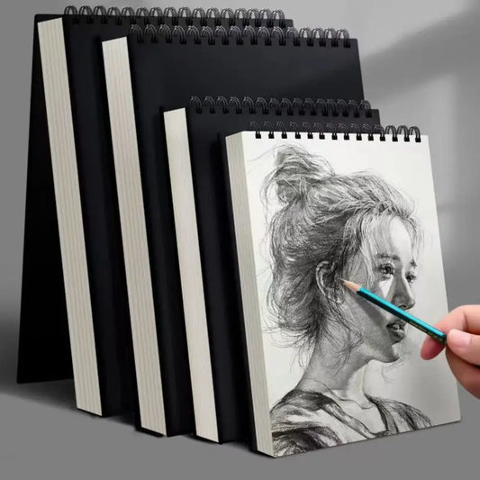 30 Sheets 8K 16K Coil Sketchbook Spiral Bound Eco-Friendly Thick Drawing Paper Acid Free A4 A5 A6 Artist Sketch Pad Oil Paint