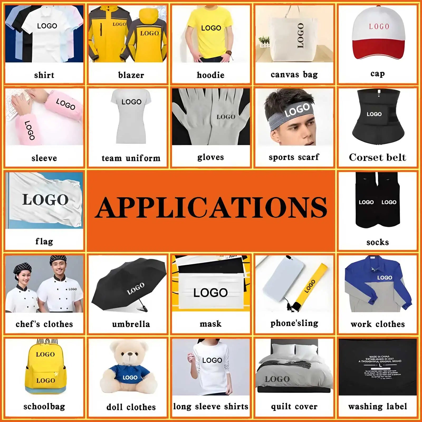 Custom Logo Or Pictures Iron-On Transfer For Clothing DIY A-Level Washable T-shirts Thermal Stickers DTF Heat Transfer Patche