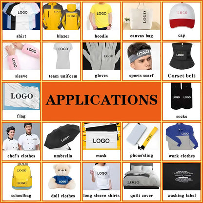 Custom Logo Or Pictures Iron-On Transfer For Clothing DIY A-Level Washable T-shirts Thermal Stickers DTF Heat Transfer Patche
