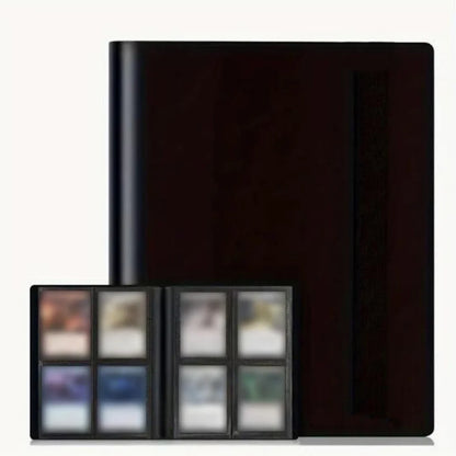 160/360 Cards Capacity Pocket Holder Binders Albums for CCG MTG Magic Yugioh Board Game Card Book Sleeve Photo Holder - black