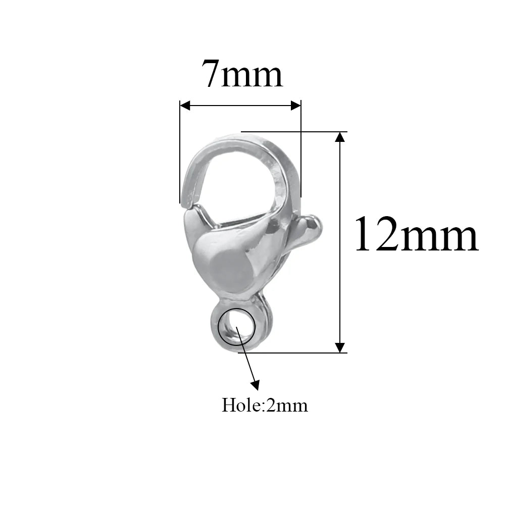 20pcs Stainless Steel Lobster Clasps For Bracelet Necklace,Lobster Clasps With Jump Rings Connectors Clasp DIY Jewelry Findin