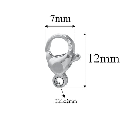 20pcs Stainless Steel Lobster Clasps For Bracelet Necklace,Lobster Clasps With Jump Rings Connectors Clasp DIY Jewelry Findin