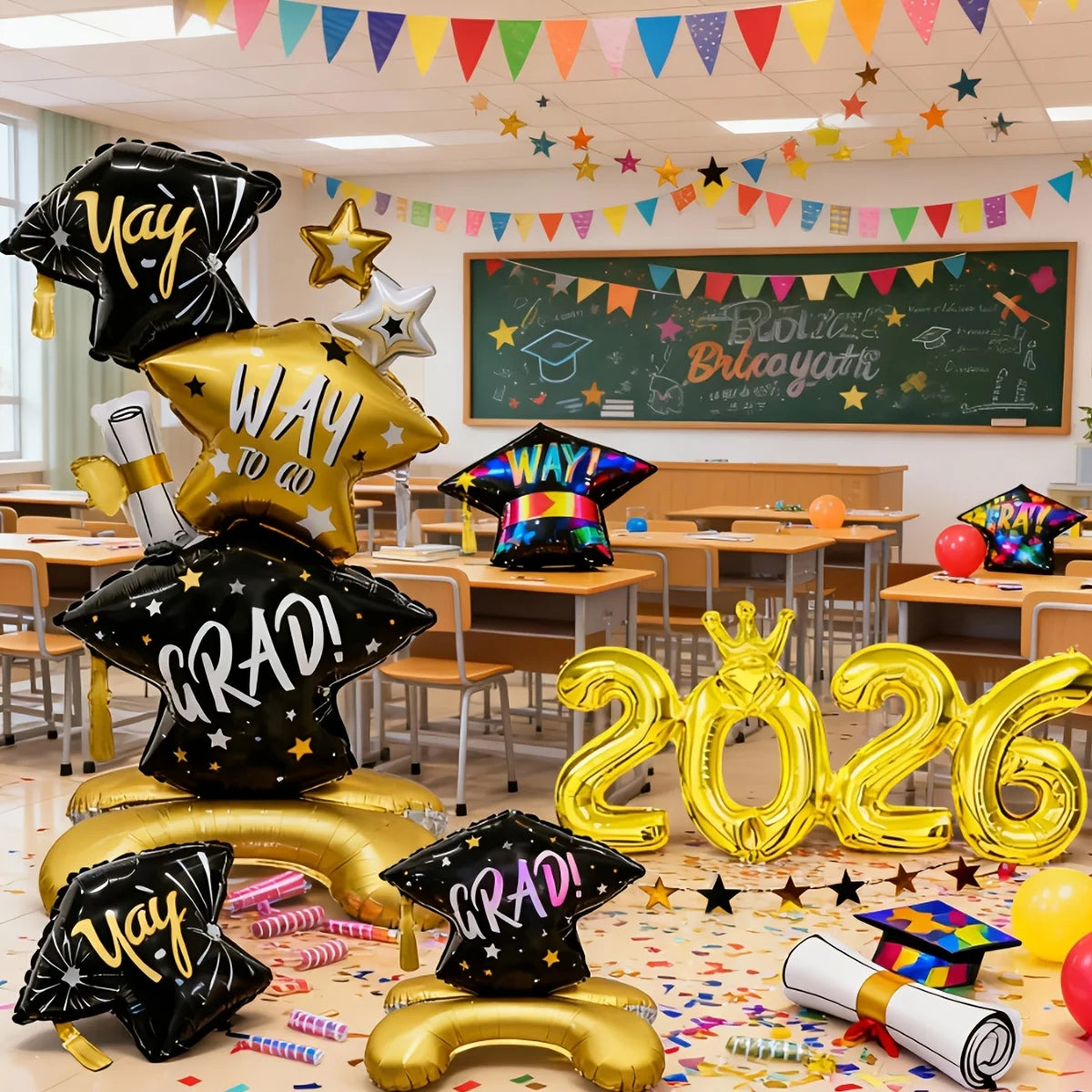 2026 Graduation Season Decoration Balloon 2026 Balloon for Graduation Season Campus Decoration Balloon Indoor and Outdoor Dec