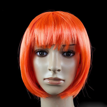 Bob Wig Pretty Women Short Bob Wigs Natural Fashion Halloween Cosplay Anime Wigs Cute Colored Synthetic Daily Party Xmas Wig