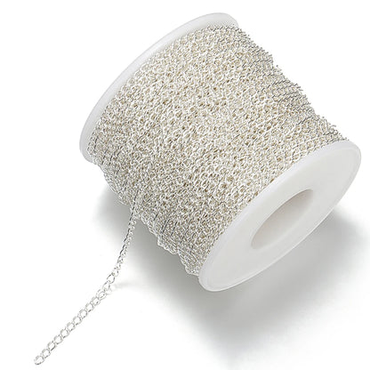 2 Meter Stainless Steel Extension Chain 2/3/4mm Gold Necklace Bracelet DIY Body Chain Accessories