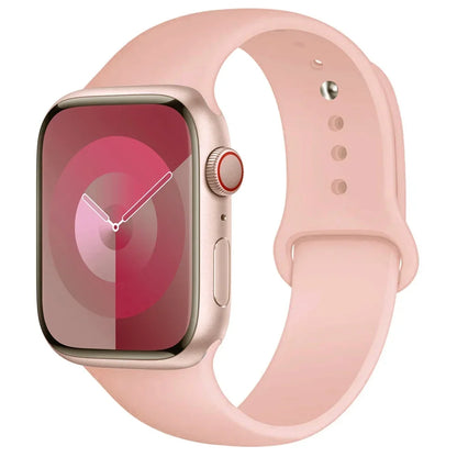 Silicone Band For Apple Watch strap 44mm 45mm 40mm 41mm 42-38mm 45 mm sport bracelet iwatch series 8 7 6 5 4 3 SE 9 Ultra 2 4