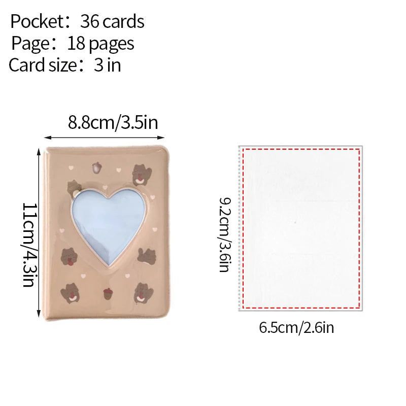 Kpop Photo Album Mini 3 Inch Album Photo Photocard Holder Idol Binder Photo Card Holder Card Collect Book Picture Protector 포