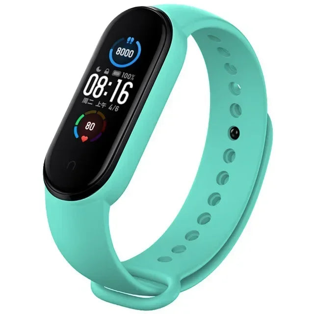 Watch Strap For Xiaomi Mi Band 7 6 5 4 3 Wristband Silicone Bracelet Wrist Straps MiBand 3/4 band5 band6 Smartwatch Accessori