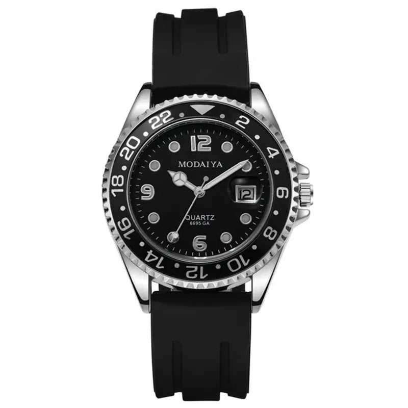 Fashion Men's Watches Date High-end Luxury Casual Sport Clock Classic Business Quartz Male Stainless Steel Wristwatches - B