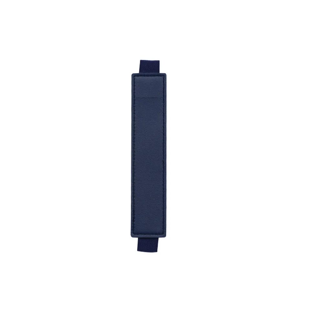 1pc PU Leather Elastic Notebook Band Holders Adjustable Pen Sleeve Pencil Pouch Holder Strap for Notebook Binder - Tibetan Bl