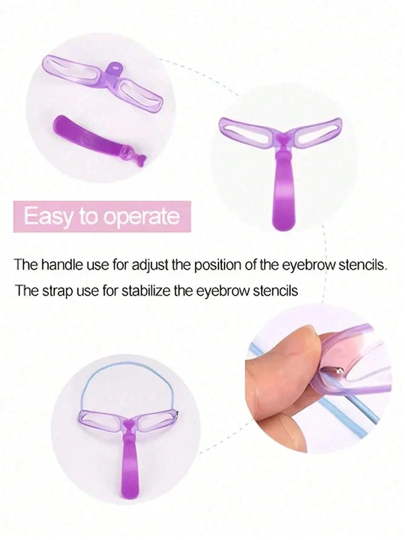 8Pcs Reusable Eyebrow Stencils,Eyebrow Shaping Kit,Eyebrow Makeup Template,Eyebrow Shaper-8 Styles For Different Eyebrow Shap