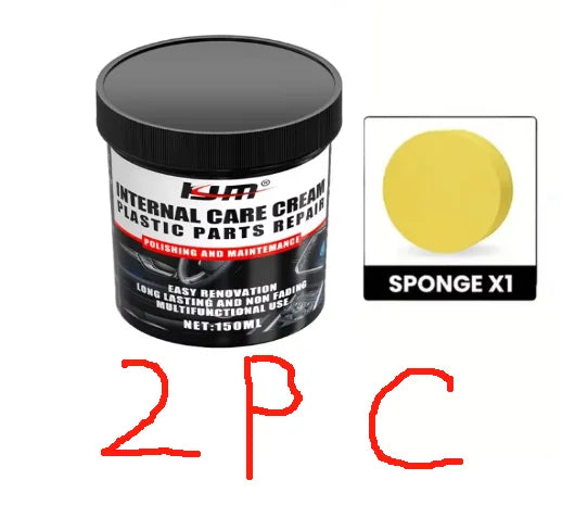 NEW Car Bumper Repair Paste - Restores Artificial Leather with Plastic, Enhances Black Effect, Car Polishing with Refurb Coat