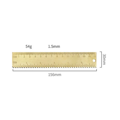 Professional Brass Drafting Set: Triangular Ruler, Protractor, French Curve, Copper Straight Edge Caliper, Vintage Drawing To