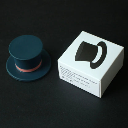 Magic Hat Wine Bottle Stopper Seal Cork Cover Silicone Wine Bottle Stopper Kitchen Tools - 1navy in box