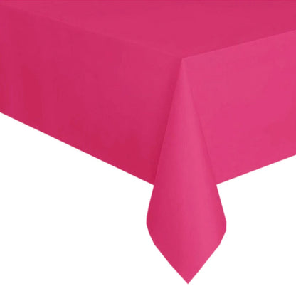 Disposable Tablecloth White Black Pink Gold Table Cover Plastic Birthday Wedding Table Cloth Party Dining Table Decoration Fa