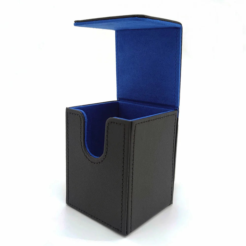 Card Fit For 100+Single Sleeved Cards , Leather Trading Commander Deck Box Compatible With Card Deck,Game Card Box