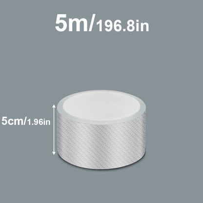 3/5/10M Transparent Carbon Fiber Car Threshold Portector Moulding Strip Trim Bumper Strip Clear Wear Surface Tapes DIY Film T