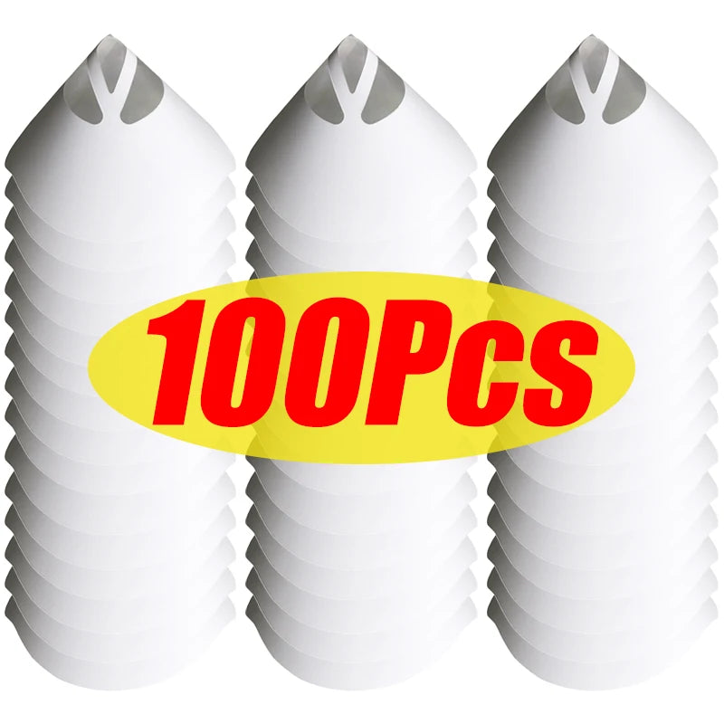 10/100Pcs Disposable Car Paint Spray Mesh Paper Filter Purifying Straining Funnel Paint Filter Conical Nylon Micron Paper Fun