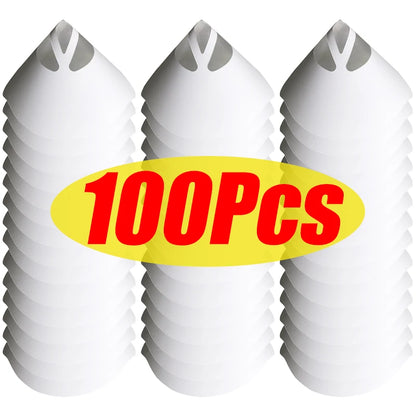 10/100Pcs Disposable Car Paint Spray Mesh Paper Filter Purifying Straining Funnel Paint Filter Conical Nylon Micron Paper Fun