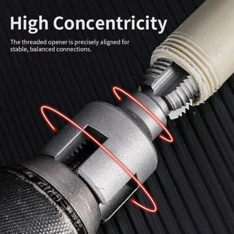 Pipe Thread Cutting Tool Integrated Internal & External Pipe Threading Tool Electric Drill Compatible PVC Pipe Threader Kit