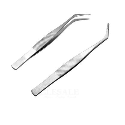 Stainless Steel Tweezers Grip Small Things For Makeup Eyebow Cut First Aid Kits Supplies Hand Craft Phone Repairing