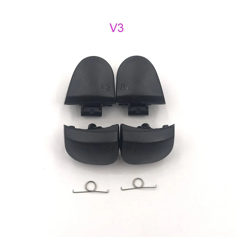 1-10 Set Black Replace R1 L1 R2 L2 Triggers Buttons For PS5 010 020 030 Controller Game Key w/ Spring
