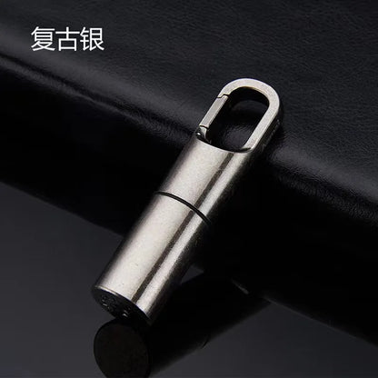 Outdoor Creative Mini Lighter Retro Keychain Pendant Cigar Cigarettes Smoking Accessories Lighters Funny Gadgets - AM7107-Old