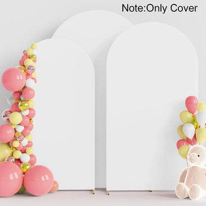 Wedding Arch Cover Arch Backdrop Cover Spandex Fitted Arch Cover for Wedding Birthday Festival Party （Without Shelf）