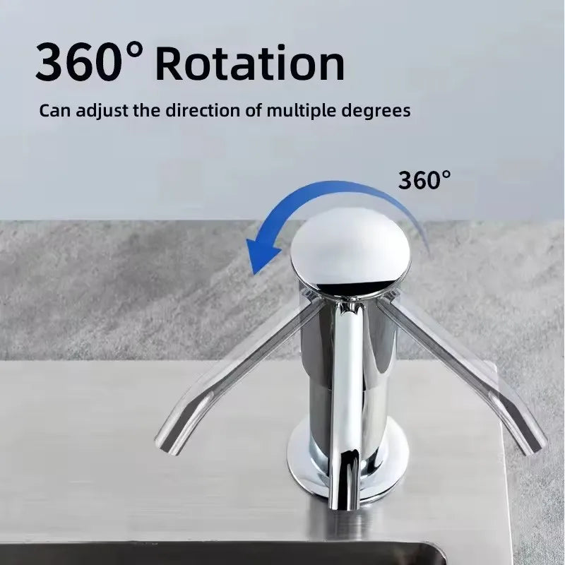 Soap Dispenser for Kitchen Sink, Kichen Sink Soap Dispenser,Extension Tube kit, Under Sink Soap Dispenser Pump, No Need More 