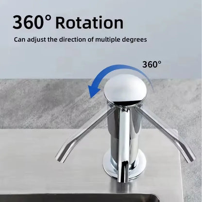 Soap Dispenser for Kitchen Sink, Kichen Sink Soap Dispenser,Extension Tube kit, Under Sink Soap Dispenser Pump, No Need More 