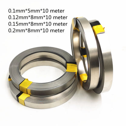 1 Roll 10m 18650 Li-ion Battery Nickel Sheet Plate Nickel Plated Steel Belt Strip Connector Spot Welding Machine Battery Weld
