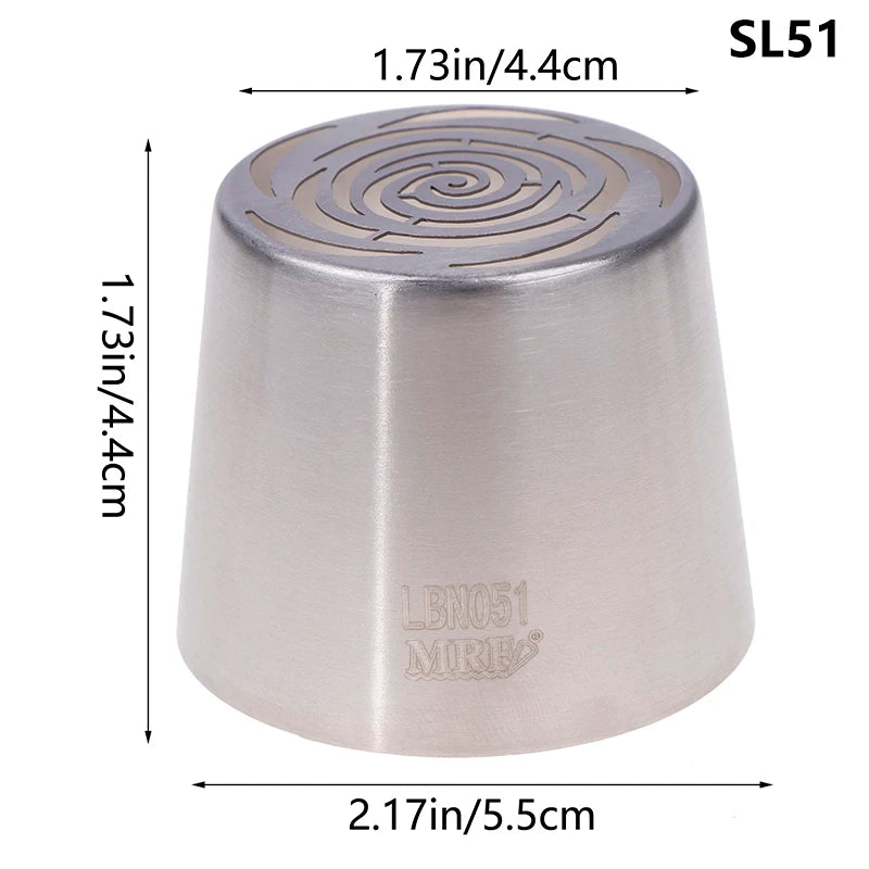 1Pc Stainless Steel Russian Piping Tips Christmas Cake Icing Frosting Nozzles For Cupcake Decoration DIY Kitchen Baking Tool 