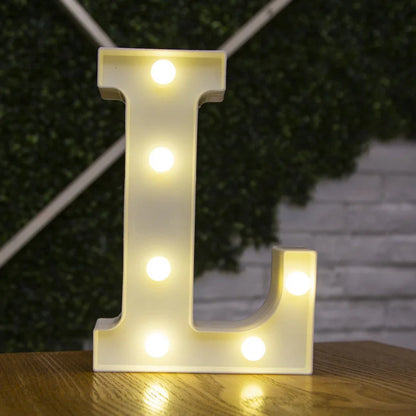 Alphabet Letter LED Nights Lights Number Lamp Decor Party Room Birthday Wall Wedding Home Decorations Personalised Ornaments 