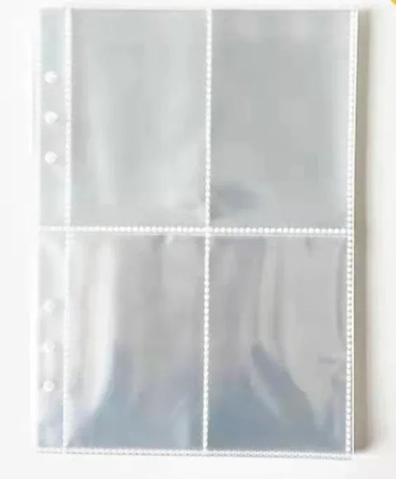 A5 White Blue DIY Binder Photocards Collect Book Diary Agenda Planner DIY Cover Album Stationery