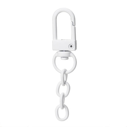 10pcs/lot Keyring Lobster Clasp Spring Buckle With Chains Colored Keychains For DIY Jewelry Making Key Ring Hooks Bags Buckle