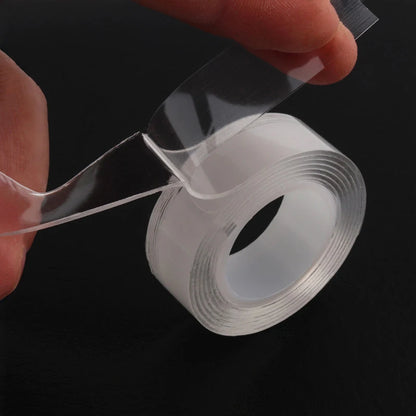 1m 2m 3m 5m Nano Tape Double Sided Tape Transparent Reusable Waterproof Adhesive Strong Tapes Cleanable Kitchen Bathroom Supp