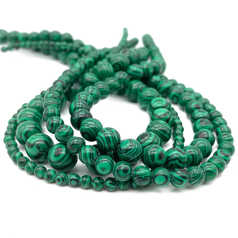 4 6 8 10mm Natural Stone Beads Amethyst Amazonite Agates Jades Loose Round Beads for Jewelry Making Bracelet Necklace DIY - M