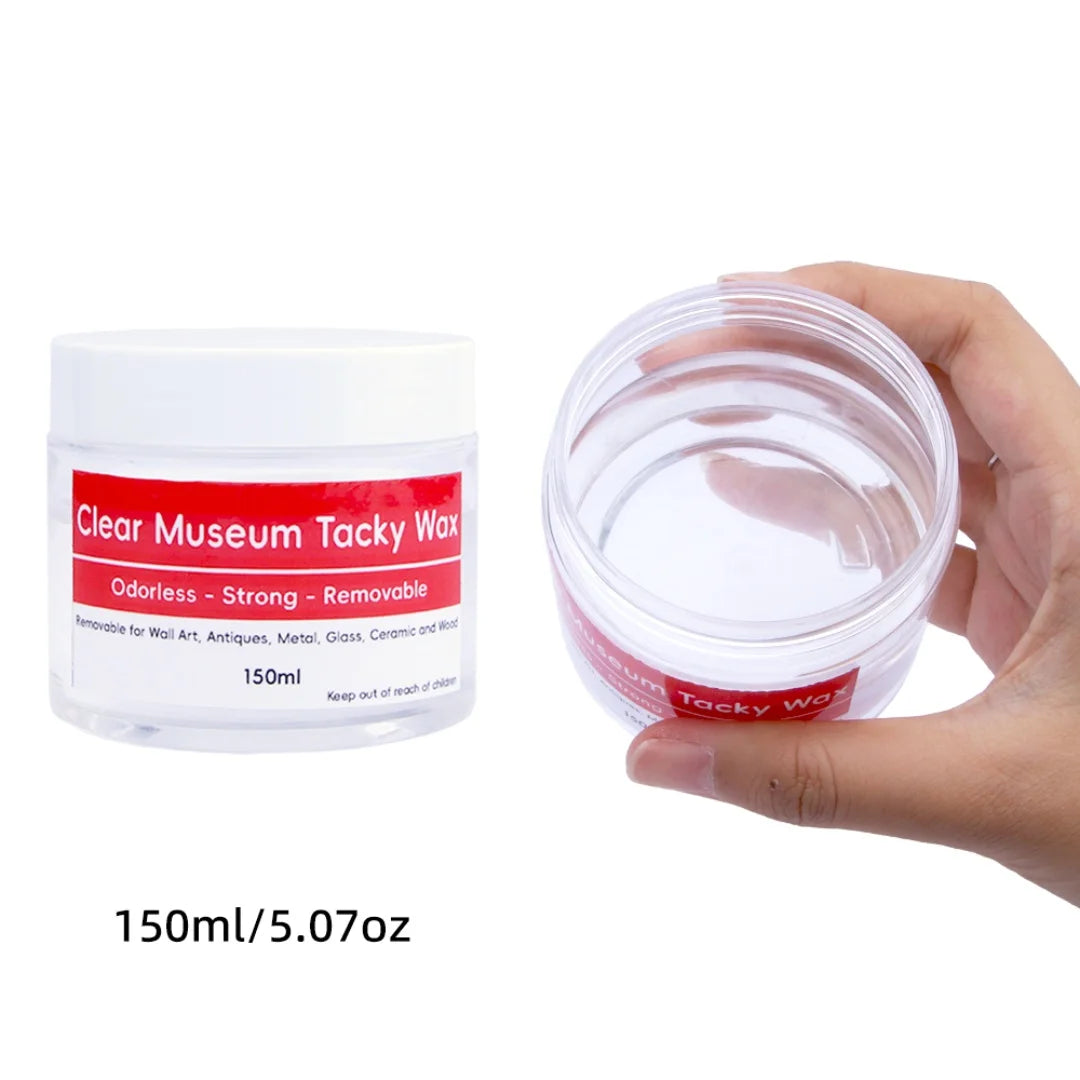 Tacky Wax Museum Adhesive Sticky Putty, Removable and Waterproof Adhesive for Festival Decoration and Glass Anchoring