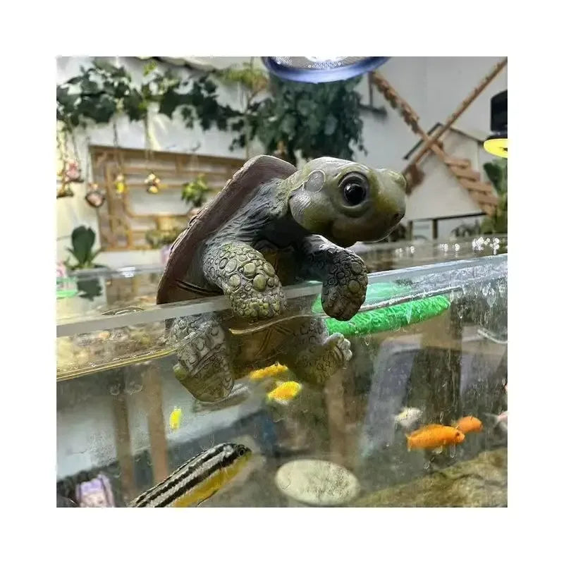 Turtle Hanging Ornaments Decorative Cartoon Small Turtle Pot Hanging Handmade Simulated Turtle Ornaments Home Decor