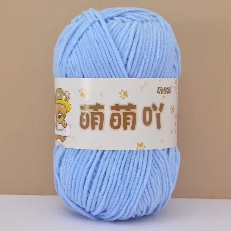 Fluffy Chenille Yarn for Crocheting doll thread Soft Bulky Velvet Yarn for Knitting Crochet Crafts Amigurumi Matte Chenille Y