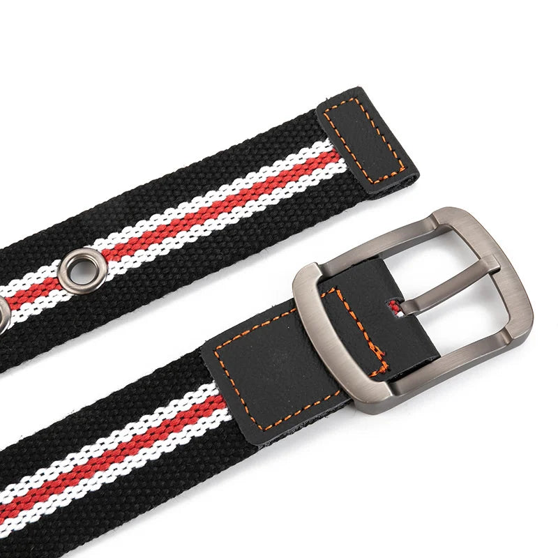 LUDIVIS Canvas Belt Outdoor Tactical Belt Unisex Canvas Belts for Jeans Male Luxury Casual Straps Ceintures