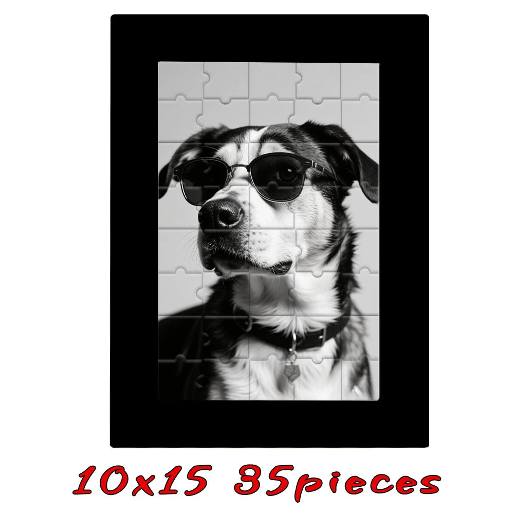 Customized Wooden Puzzles,Wooden Frames in Multiple Color Sizes,Custom Graduation Photo Puzzles as Creative Gifts - 10x15cm B
