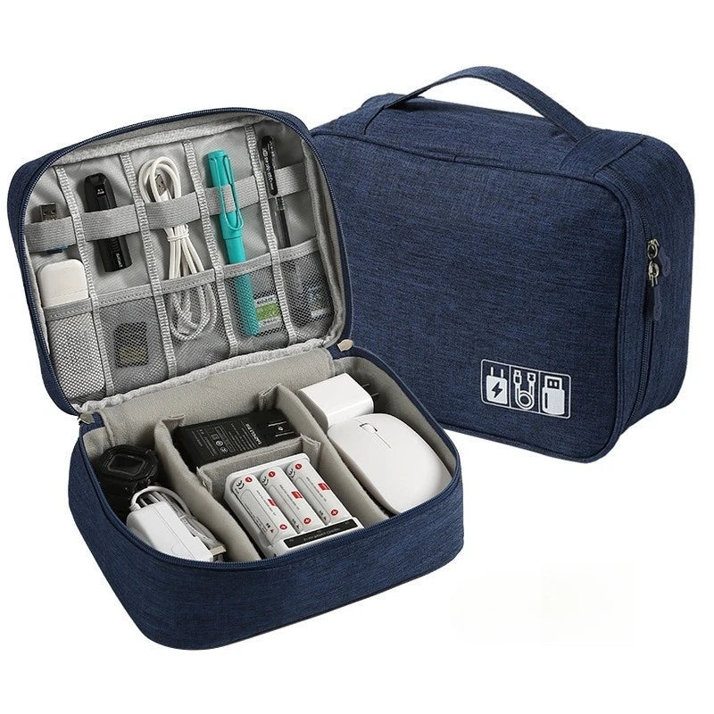 Cable Storage Bag Waterproof Digital Electronic Organizer Portable USB Data Line Charger Plug Storage Bag Travel Cable Organi