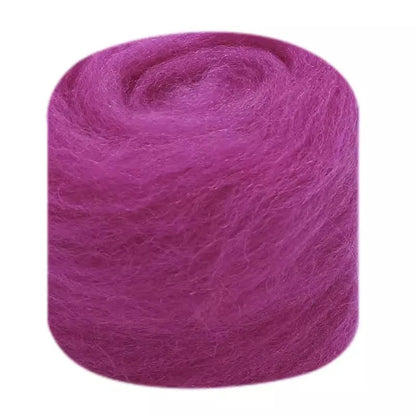 Needle Felting Wool Fibre Wool Roving for DIY Craft Materials, Needle Felt Roving Fabric Felt Craft Toys Handmade Felting Cra